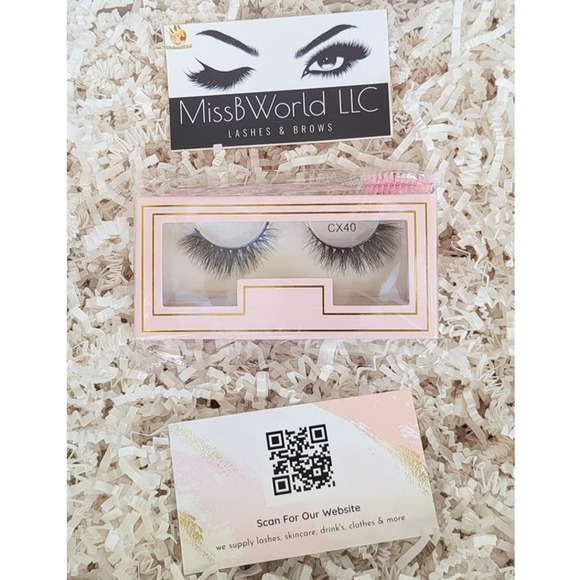 She Did That-New Fluffy 100% 3D Real Mink 12-15mm Mix Length Eyelashe Strips - Picture 3 of 3